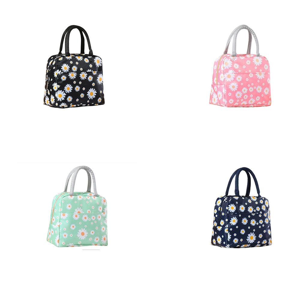 Portable Lunch Box Bag Waterproof Fabric Food Florasl Picnic Storage Container Tote Multifunction Case Outdoor Travel