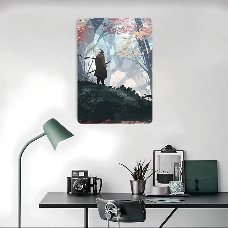 Ghost of Tsushima Metal Poster Customized Wall Art Retro Vintage Tinplate Signs for Man Cave Gaming Room Decoration Aesthetic
