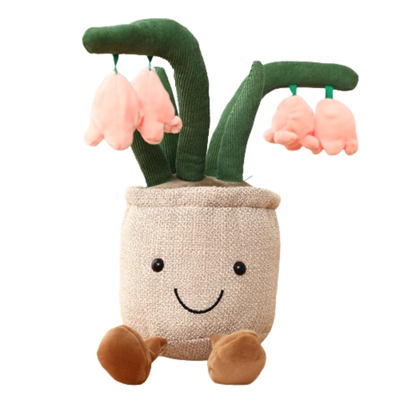 Creative Plant Pot With Cake Mushroom And Tulip Design