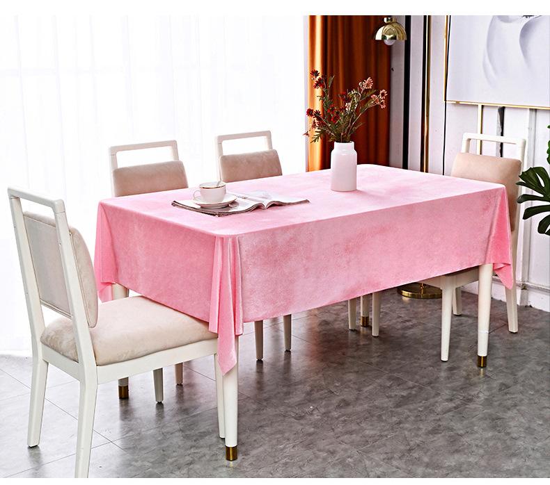 New Velvet Tablecloth with A Flowing and Stylish Design for Conference and Banquet Decoration Rectangular Universal Tablecloth