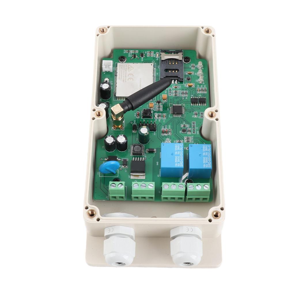 AC DC 1224V fjernkontrollboks Dobbeltkanals relékontaktbrytertilgang for GSMKEY4G 4G/3G/GSM AU
