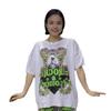 Plus Size Rhinestone Knit Shorts Set: Women's Loose Half Sleeve T-Shirt & Shorts