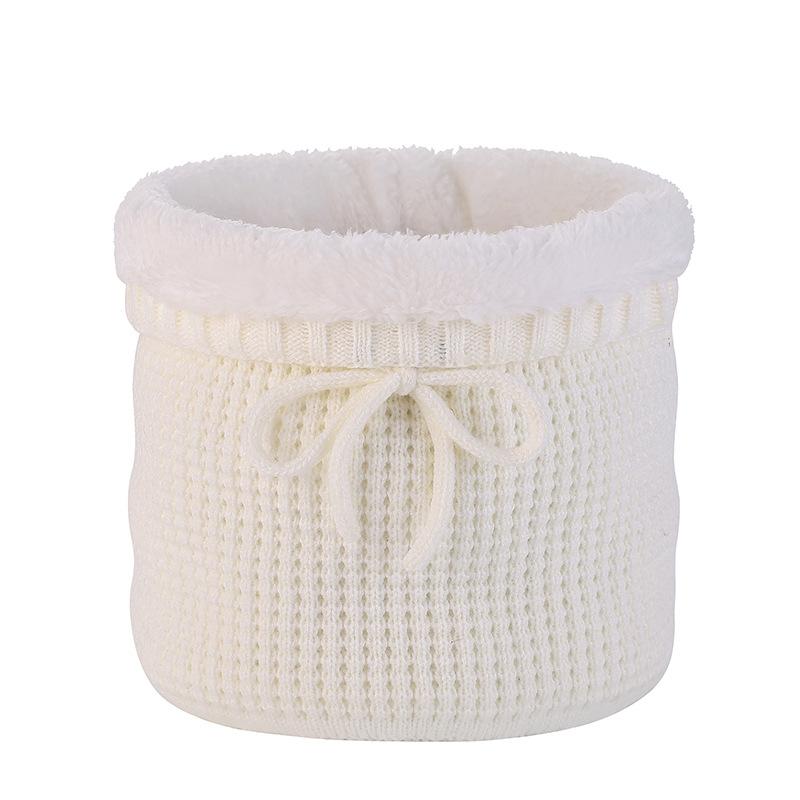 New Knitted Warm Neck Cover Outdoor Casual Fashion Scarf Dual-purpose Pullover Hat Scarf Velvet Scarf Autumn and Winter