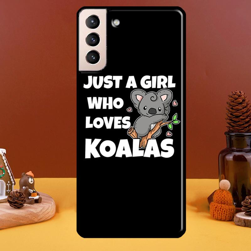 Cute cartoon watercolor animal koala Phone Case For Samsung Galaxy S21 S22 Ultra Note 20 S8 S9 S10 Note 10 Plus S20 FE Fundas