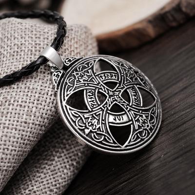 1pcs Vinkings Pendant Necklace Large Celttic Knot Love Pendant Viking Norse RUNE Pendant Necklace Wiccan Pagan Asatru Jewelry