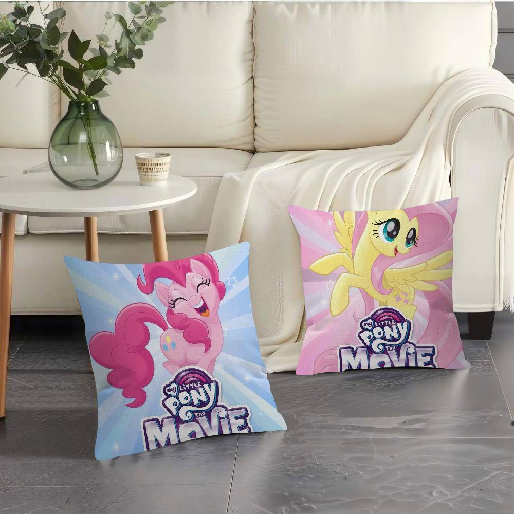 Maple Design Cushion Cover Happy Autumn Harvest Decor Holiday Decorati Pillow Cover Cartoon My L-Little P-Pony Pink
