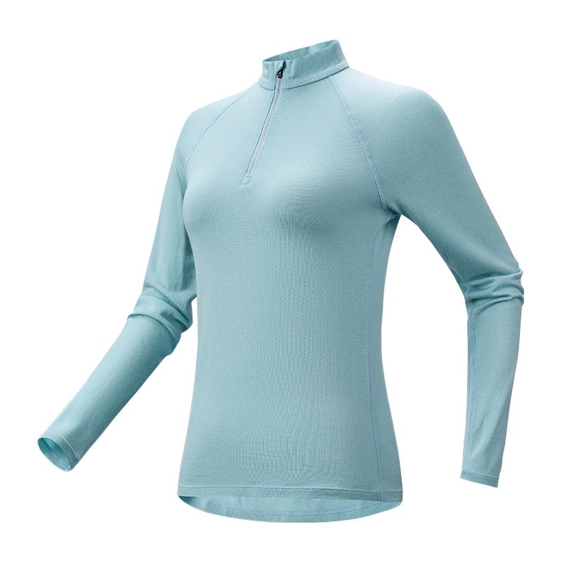 

Базовый слой с полумолнией и длинным рукавом из быстросохнущей шерсти мериноса XXL