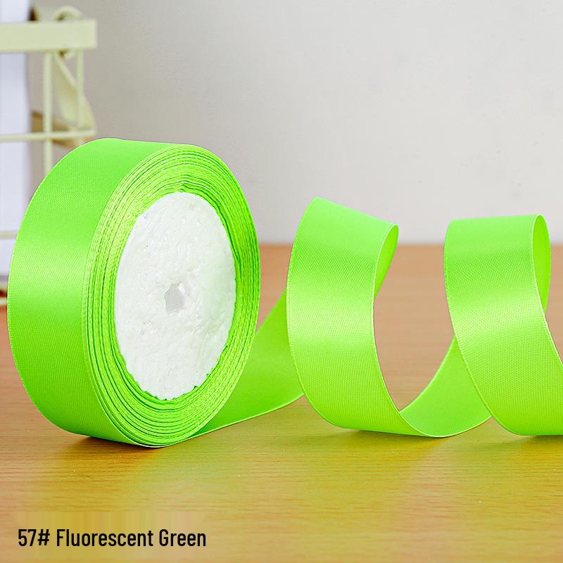2.5cm Polyester Satin Ribbon for Gift Box and Hair Accessories