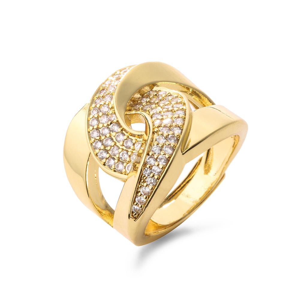 HECHENG,Ring For Women Zircon Star Love Heart Geometric Finger Fashion Zircon Gifts Charm Sweet Zircon