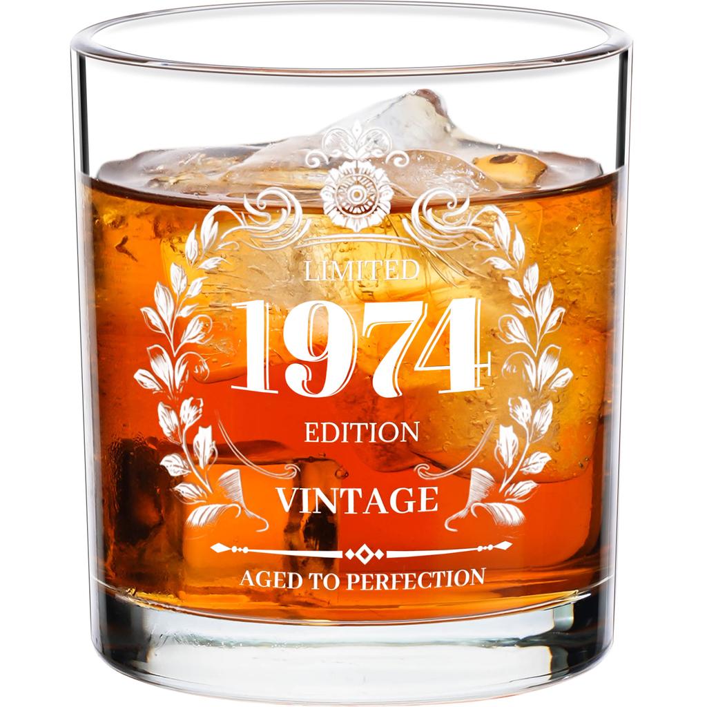 GIANXI 1974 Pattern 284ML Transparent Wine Glass Home Kitchen Bar Party Liquor Glass Whisky Soju Birthday Gift Lemonade Cups