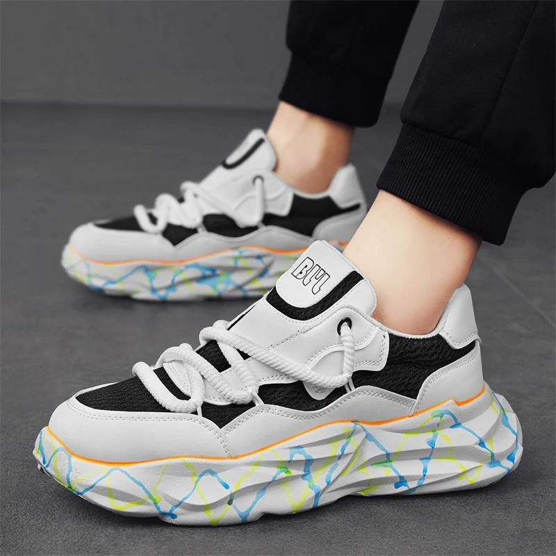 Men's Running Shoes Mesh Breathable Casual Walking Shoes 2024 New Latest Men's Fashion Lightweight Sports Lace Up Sports Shoes