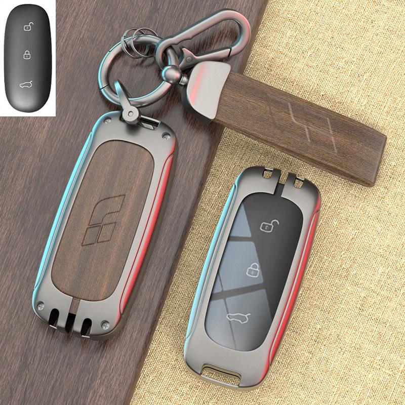 For Li Lixiang L6 L9 L8 L7 Mega One Car Key Case Fob Car Special Protective Case Buckle Metal Keychain Ring Shell Accessories