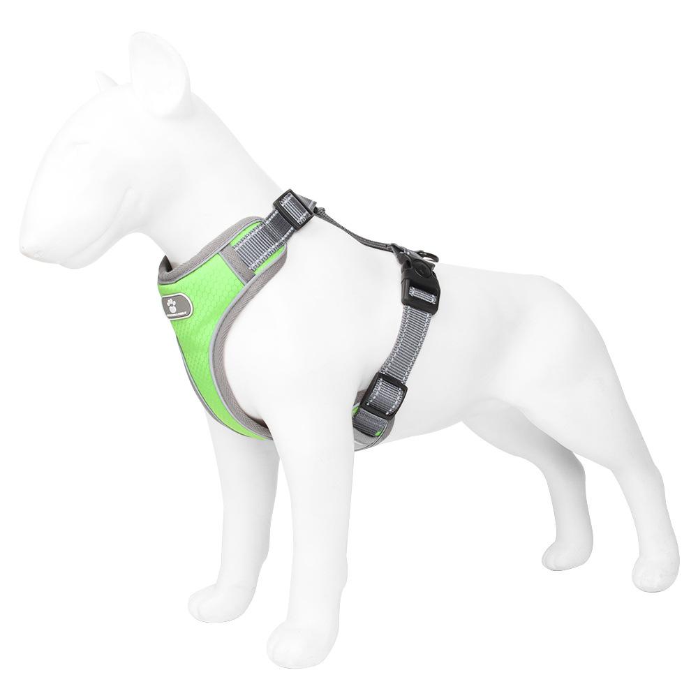 New custom dog leash Oxford cloth medium and large dog chest strap I-shaped reflective pet reflective design