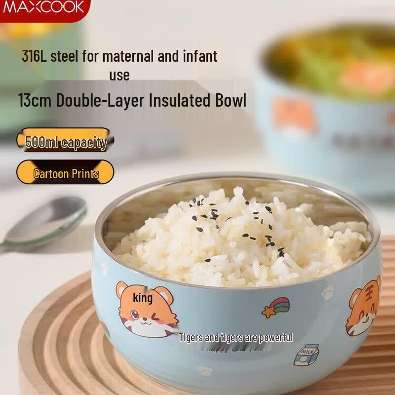 Meichu 316L Stainless Steel Insulated Rice Bowl