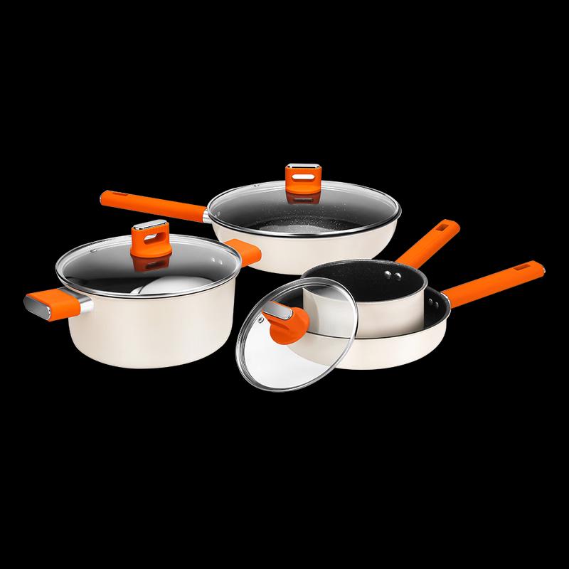 Deslang Jin Non-stick Iron Pot 4-Piece Set