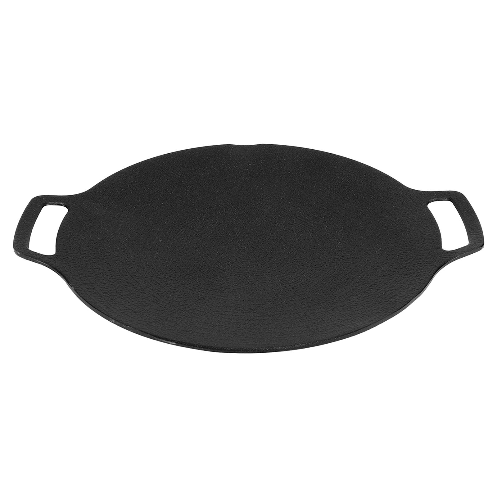 

Korean Style BBQ Grill Pan Korean Round Griddle Non Stick 6 Layer Coating Round Griddle for Indoor Outdoor 29cm
