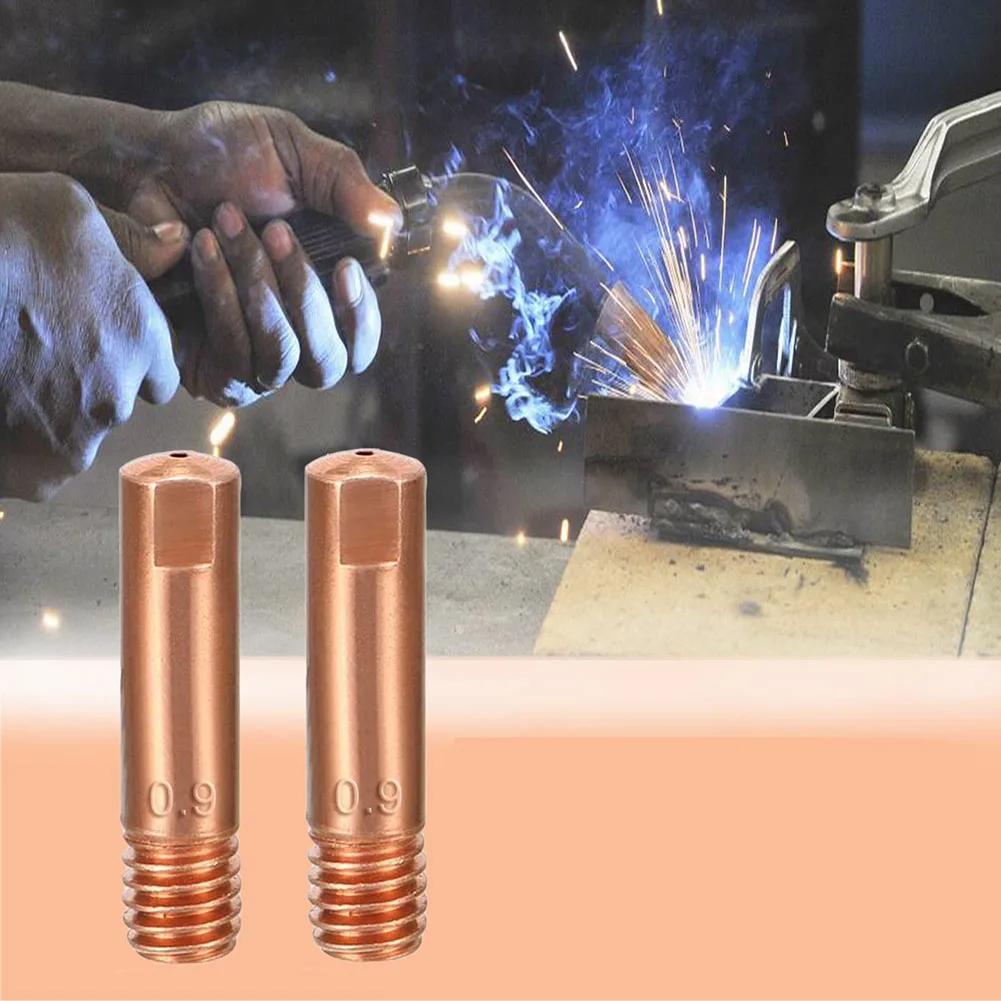 30pcs Welding Tips For Mig Welding Contact Tips 0.035"/0.9mm Copper Welder Tips For 15AK Accessories
