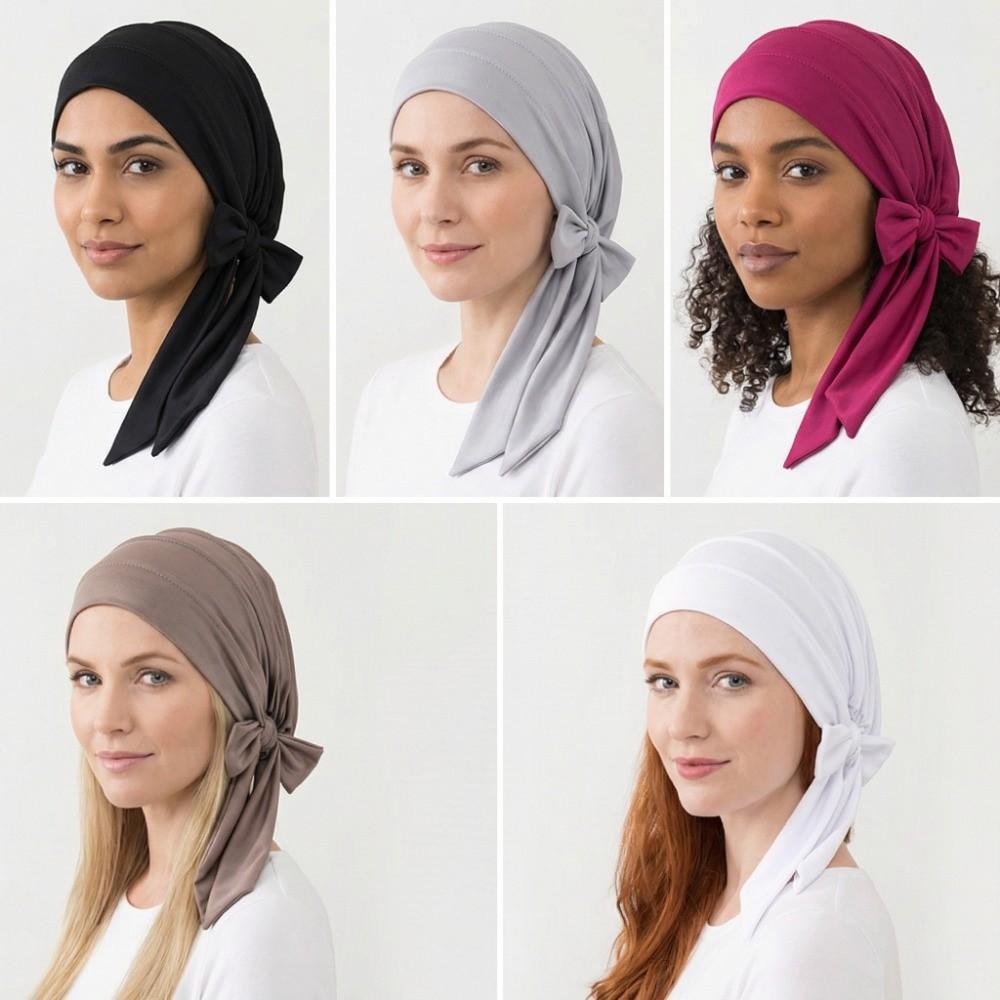 Breathable Headscarf Hat Long Tail Inner Hat Arab Wrap Hijab Daily