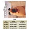 Super Soft Funny Robert Help Marcus The Worm Throw Blanket Premium Fleece Flannel Lightweight Bed Blanket Cozy Fluffy Blankets