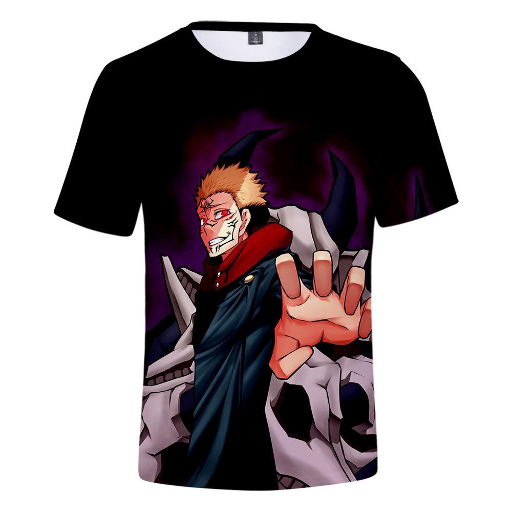 Jujutsu Kaisen Gojo Satoru T-Shirt for Anime Fans, Stylish Cartoon Tops, Comfortable Polyester Fabric, Casual Daily Wear Streetwear Clothes