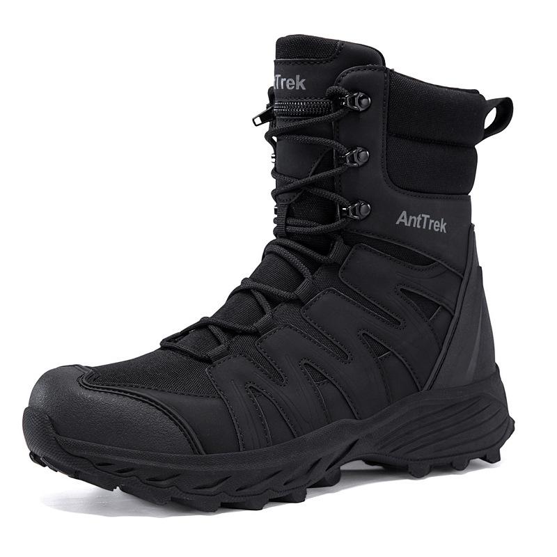 Outdoor sports hiking men's boots hiking shoes non-slip and wear-resistant waterproof high-top hiking shoes