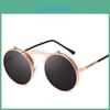 Vintage Steampunk Sun Glasses With Uv400 Protection For Casual Outdoor Events