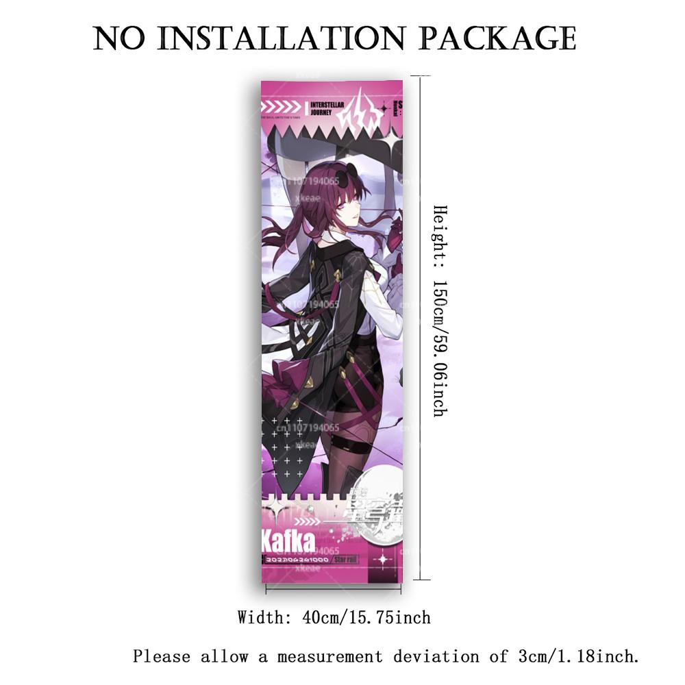Honkai: Star Rail Kafka Long Tapestry, Anime Game Vertical Wall Hanging For Bedroom Dorm Decor