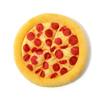 Jouets en Peluche pour Chien Forme Pizza Jouets Sonores Couinants pour Chiens Chiots Jouet à Mâcher pour Aiguiser les Dents des Chiens Fournitures pour Animaux