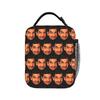 Low Poly Geometric Mr Bean Head Lunch Bag Outdoor Picnic Lunch Box For Women Leisure Tote Food Bags Oxford Insulated Cooler Bag