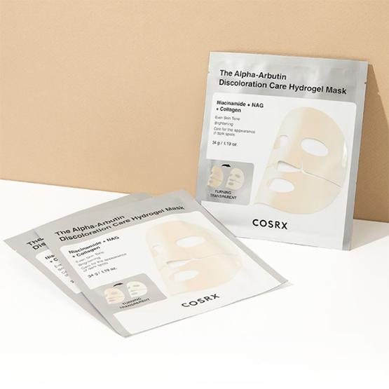 COSRX Die Alpha-Arbutin Verfärbungspflege Hydrogelmaske 34g*3 Stück
