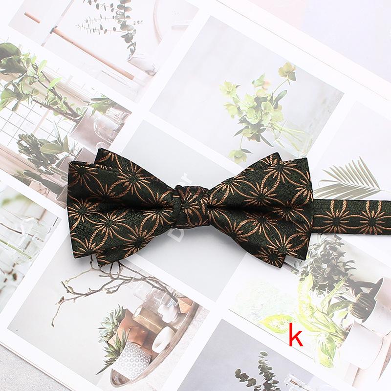 Men'S Wedding Dress Bow Tie Wedding Dress Shooting Chinese Personality Burgundy Bow Tie Double Bow Tie