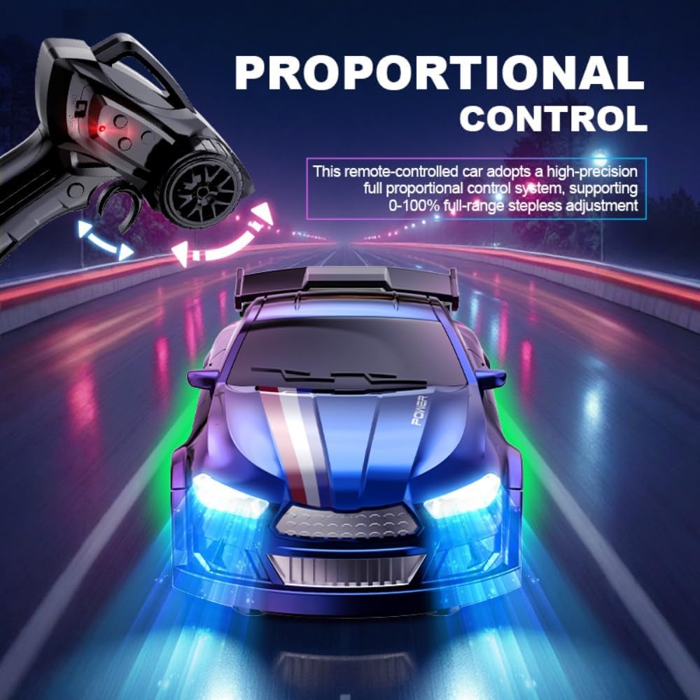 TDchougin 164 Scale Mini Remote Control Car, 2.4GHz Rechargeable Remote Control Car Toy, Birthday Gift for Kids, Boys, Elementary and Middle School