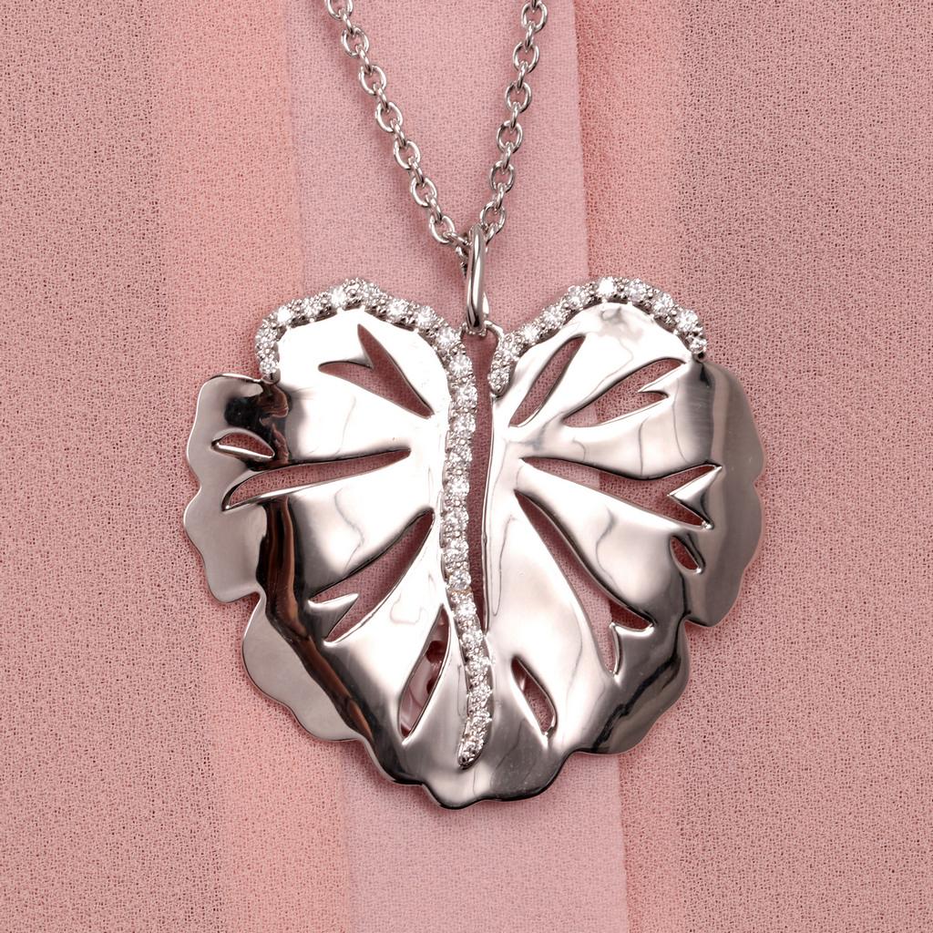 Morellato Ninfea Silberkette mit Foglia-Anhänger SAUE01 für Damen