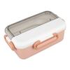 Pojemnik na lunch 900ml Roseate 2 przegródki szczelny ze stali nierdzewnej pojemnik na lunch z łyżkowidelcem