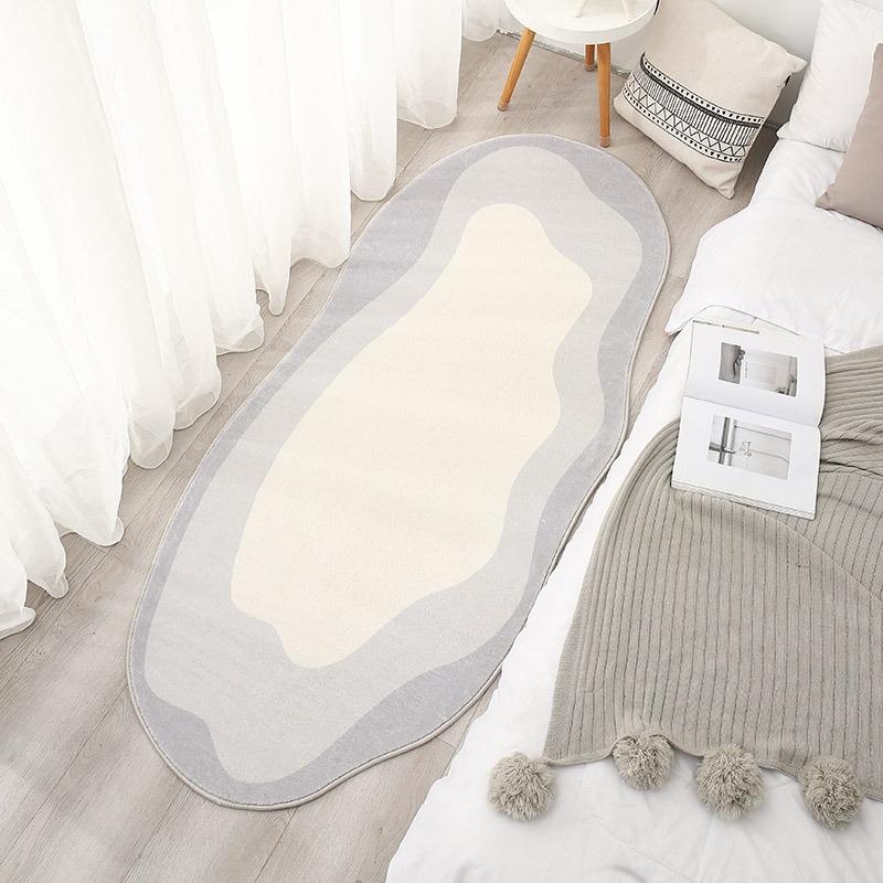 Modern Simple Bedside Rug Ins Style Living Room Decoration Plush Carpet Irregular Cloud Rugs for Bedroom Fluffy Soft Plush Mat