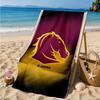 Brisbane Broncos Strandtuch, Schnelltrocknend, Pflegeleicht, Geeignet für Fitness und Strandurlaub, Sport-Essential