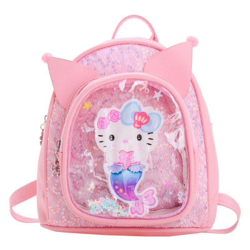 Children'S Backpack Fashion Sequins Kindergarten Elementary School Bag Cute Bow Foreign Style Girl Backpack