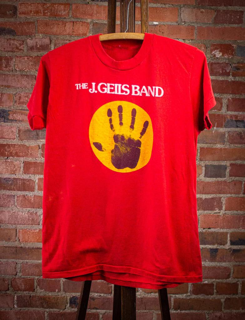 Vintage J Geils Band Hand Concert T Shirt Red Size S-5XL Gift For Fan