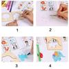 Hollowed Out Template Wooden Painting Stencils Painting Template for 60Pcs/set Children's Gifts