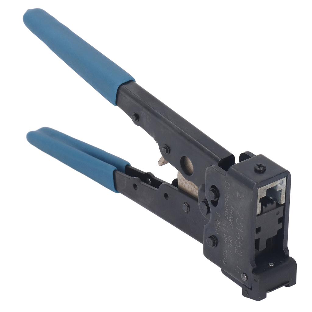 Network Crimper Carbon Steel Head Anti Slip Rubber Handle 8P Ratchet Structure RJ45 Crimping Tool