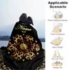 1PC Custom Name Golden Leopard Flower outdooor Flannel blankets Throw Blanket All-Season Throw Gift Bedspread for Couch, Bed, Camping Holiday Birthday