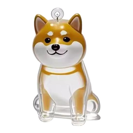 Dog Hair Collector Keychain Dog Shape Charm Keychain Memorial Storage Box Transparent Pet Fur Keepsake Capsule Memorial Gift for Pet Lovers