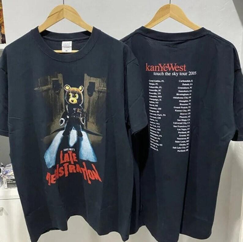 

Kanye West Late Registration 2005 Cotton Black Unisex T-shirt S-5XL VM6887 Unisex T-Shirt XXXXL