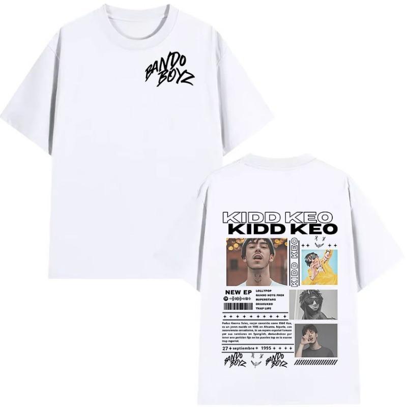 

Rapper Kidd Keo Bando Boyz 2025 Album Merch Print Shirt Men s Vintage Oversized T-shirt Unisex Hip Hop Gothic Street Wear Summer L