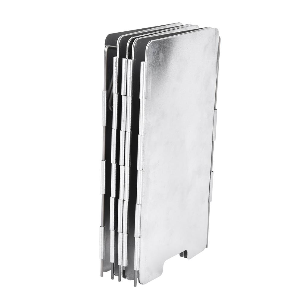 Outdoor Mini Portable Foldable 9 Plate Camping Cooking Stove Windscreen with Carrying Bag