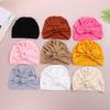 Cross-Border INS Style Newborn Baby Cotton Bow Hat - Cute Spring & Autumn Indian-Inspired Wrap