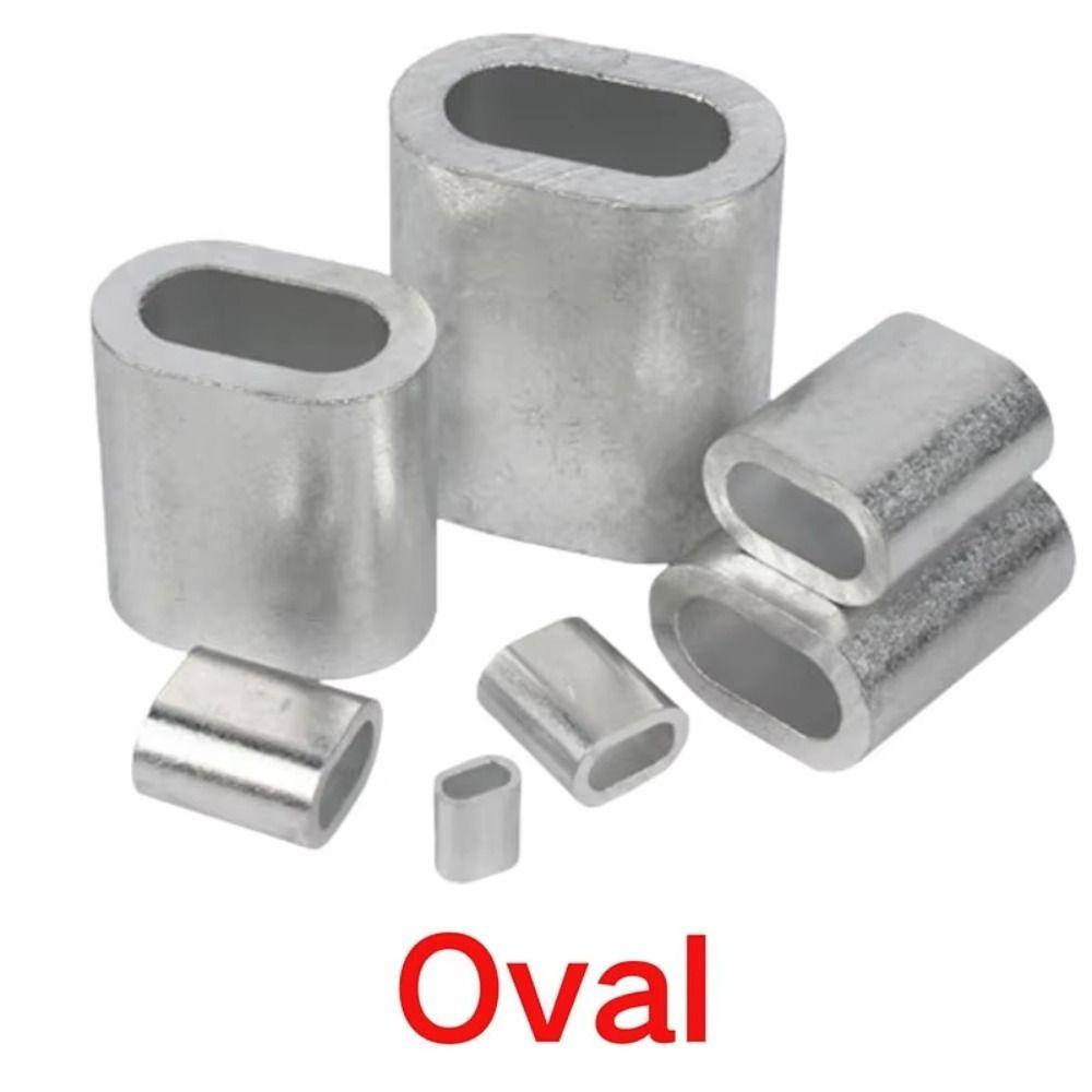 Steel Construction Aluminum Sleeve Clamps Wire Rope Fixed Accessories  Wire Rope Applications