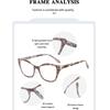 Kunststoff Lesebrille für Herren Große Katzenaugen Modische Weitsichtigkeitsbrille für Damen Blaulichtfilter Brille Alterssichtigkeit +1+1.5+2.0+2.5+3.0+3.5+4.0