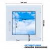 White PVC Window 60x60 Right New 600x600 Mm Tilt-and-Turn Ru Double-Glazed