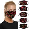 Adult Mouth Flowers Printed  for  Face Mask Washable Earloop Mask